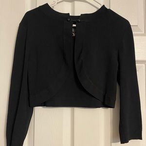 Black Crop Cardigan